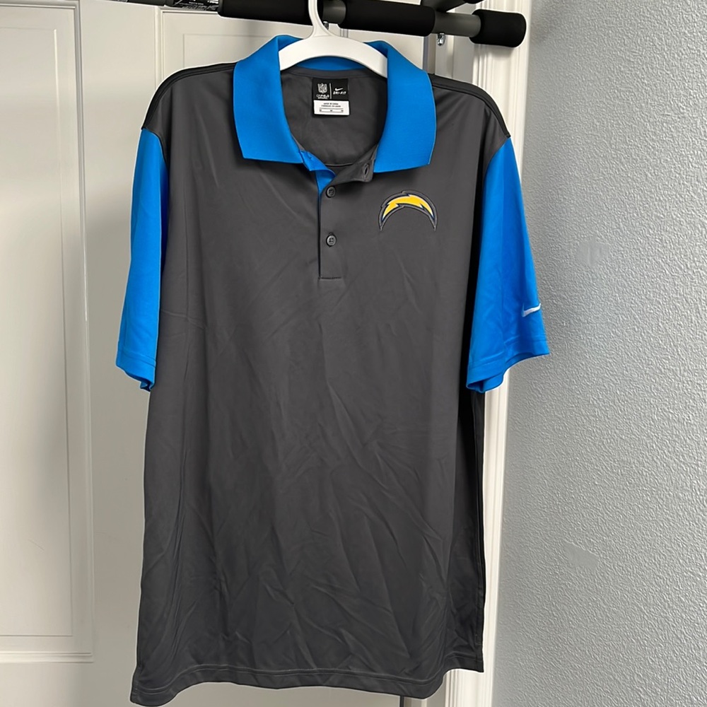 Los Angeles Chargers Nike Dri-Fit polo shirt
